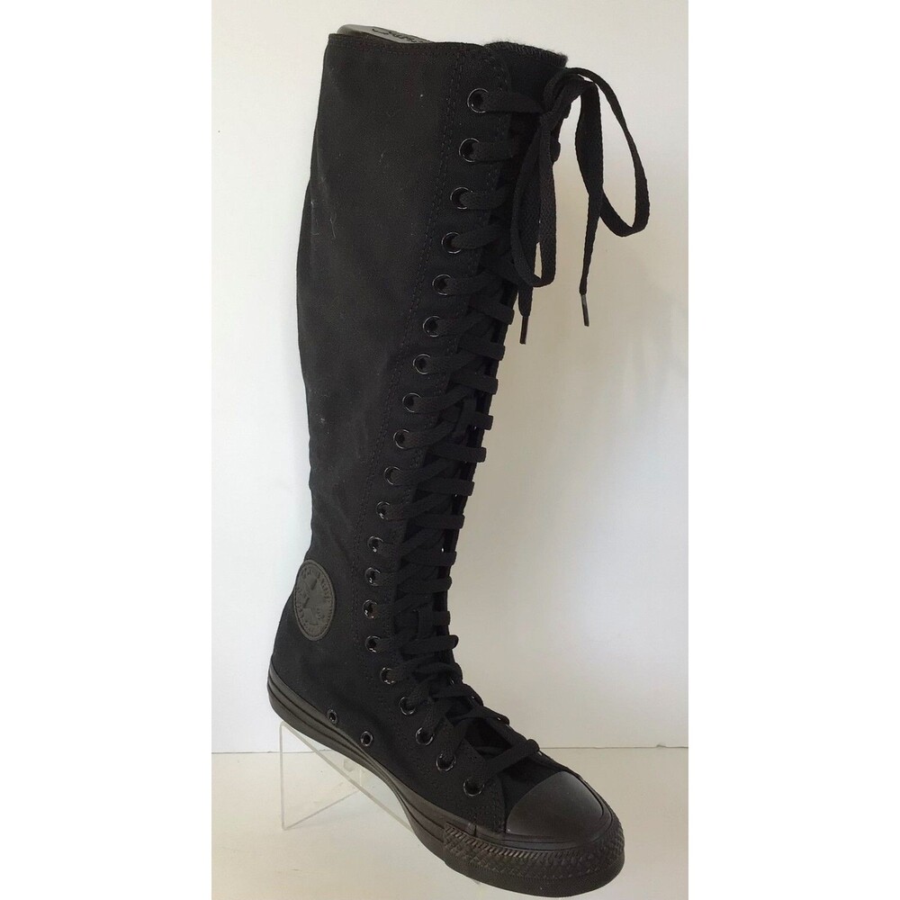 NEW CONVERSE All Star Knee High XXHI Tall Canvas Sneaker Boots A12325C, Black